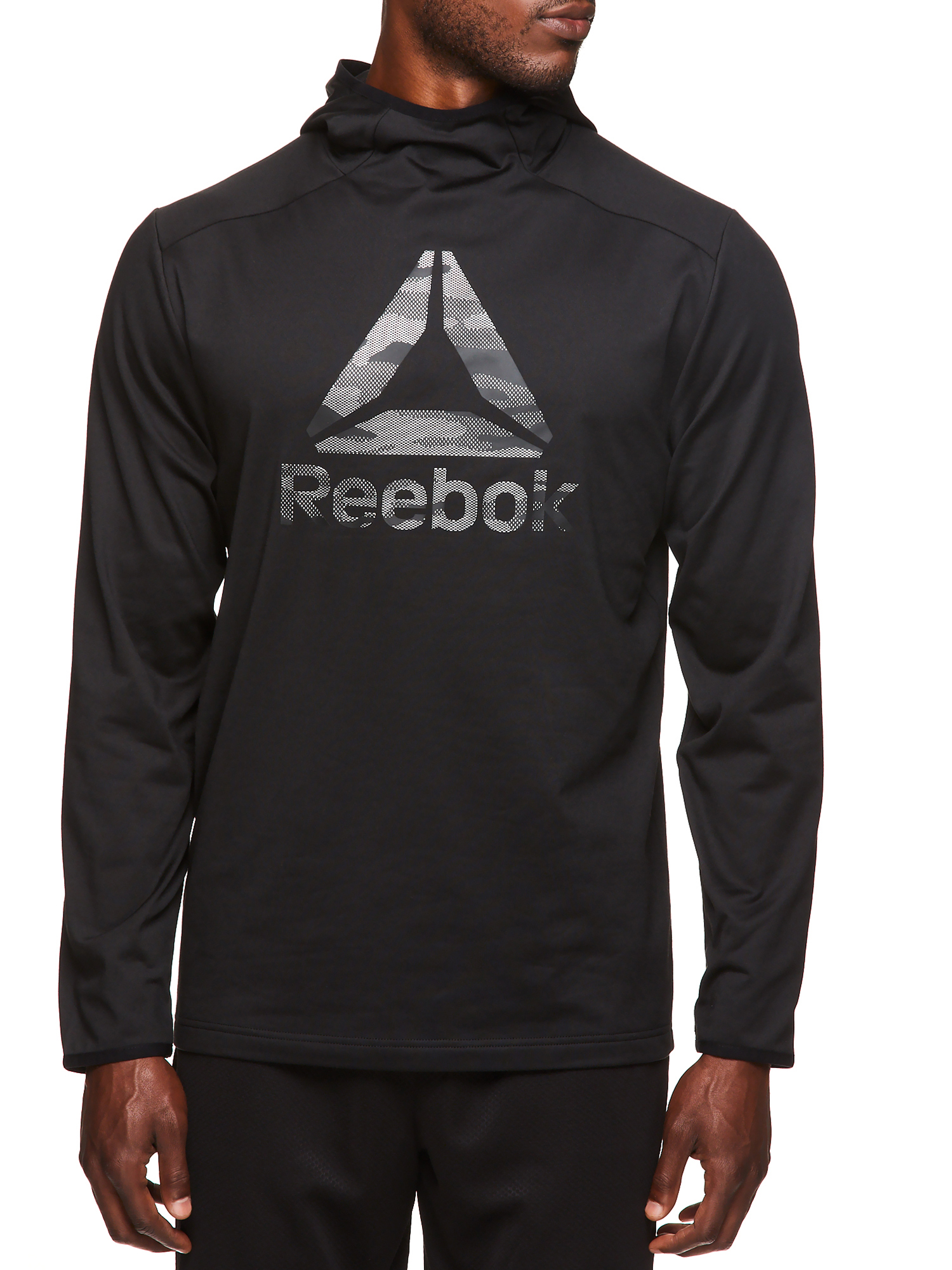 Reebok Men's and Big Men's Active Fleece Jersey Hood, up to Size 3XL - image 1 of 5