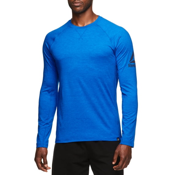 Reebok Men's and Big Men's Active Long Sleeve Warm-Up Training Crew, up to Size 3XL