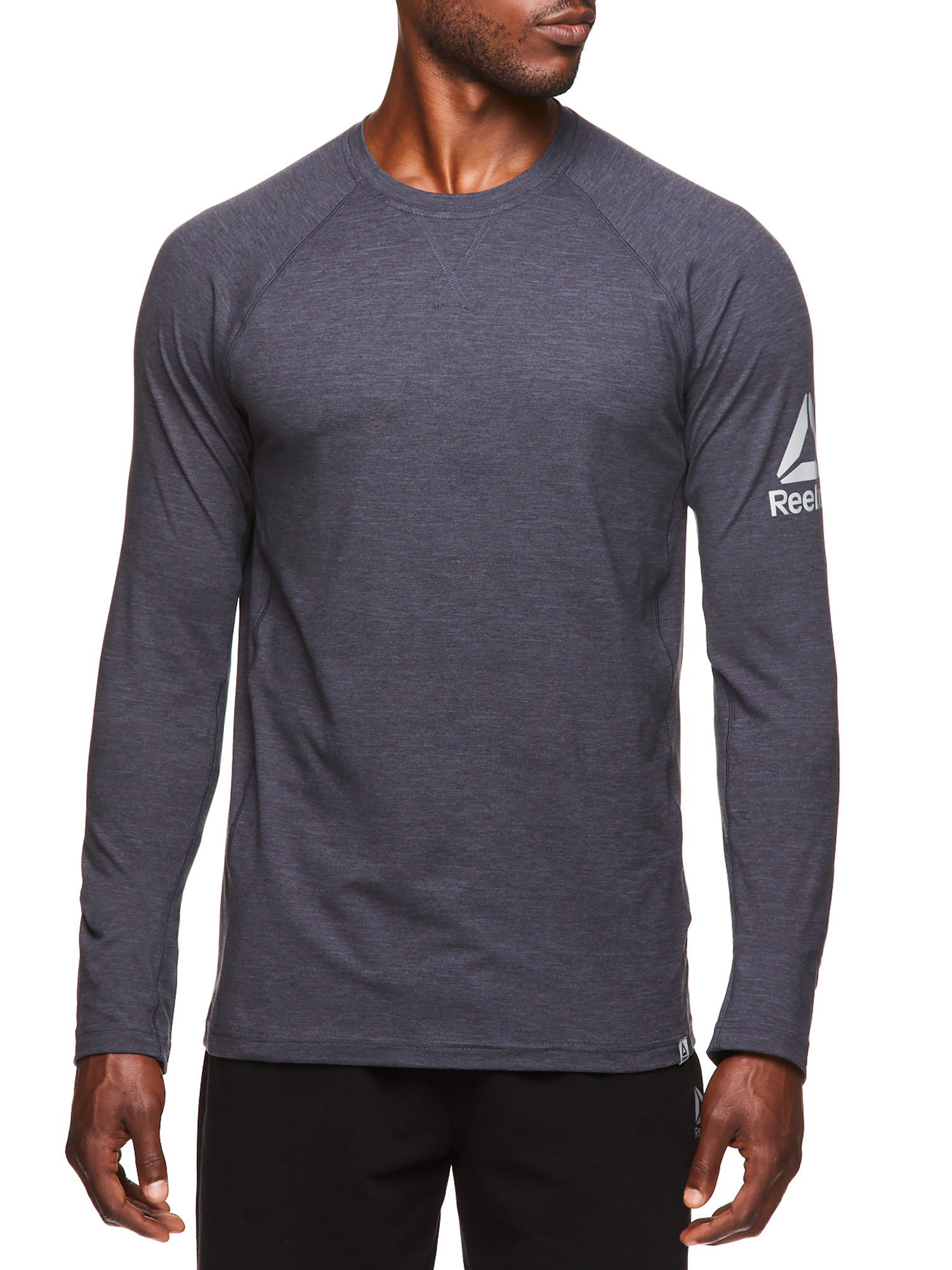 Reebok Men's and Big Men's Active Long Sleeve Warm-Up Training Crew, up to Size 3XL - image 1 of 4