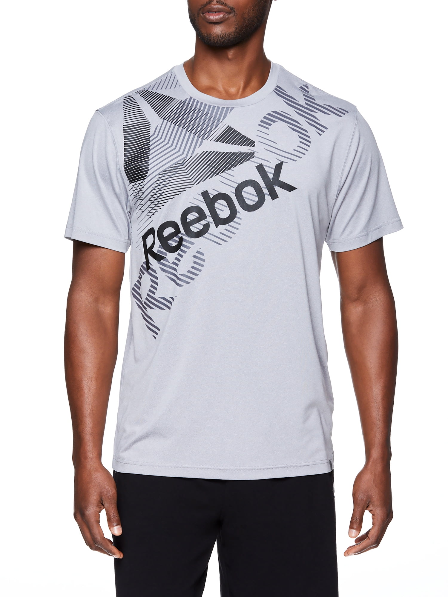 Reebok Men's Graphic Performance T-Shirt (2-Pack), Up to Size 3XL, White