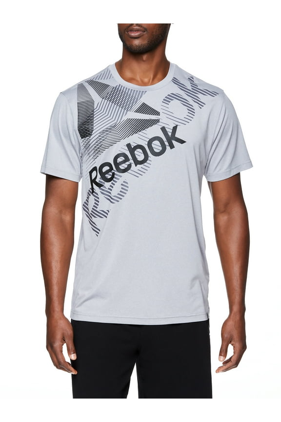 Men's and Big Men's Active Short Sleeve Performance Tee, up to Size 3XL