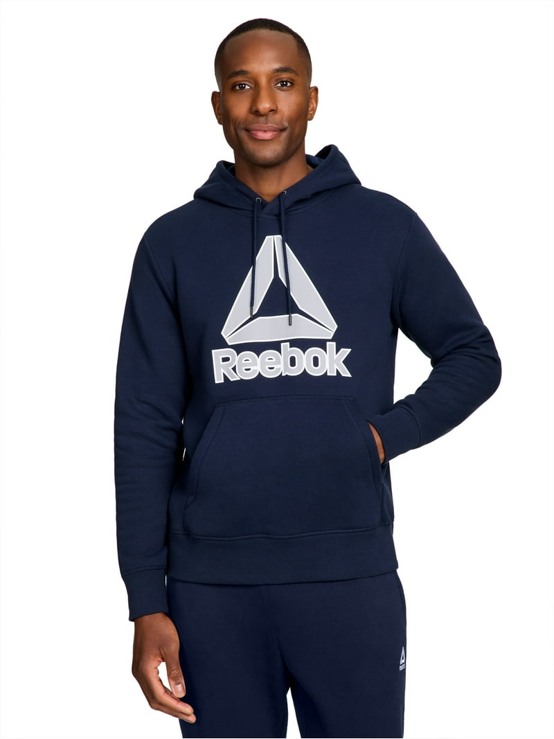 Reebok Men's Delta Logo Fleece Hoodie Sweatshirt, Sizes S-3XL