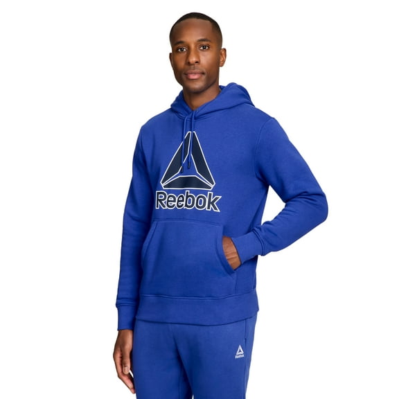Reebok Men's and Big Men's Big Logo Fleece Hoodie Sweatshirt, Sizes XS-5XL