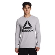 Reebok Men's and Big Men's Core Graphic Long Sleeve Top, Sizes XS-5XL
