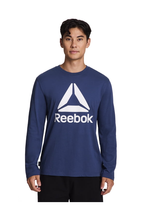 Men's and Big Men's Core Graphic Long Sleeve Top, Sizes XS-5XL