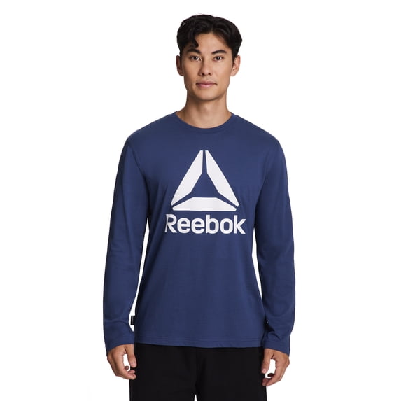 Reebok Men's and Big Men's Core Graphic Long Sleeve Top, Sizes XS-5XL