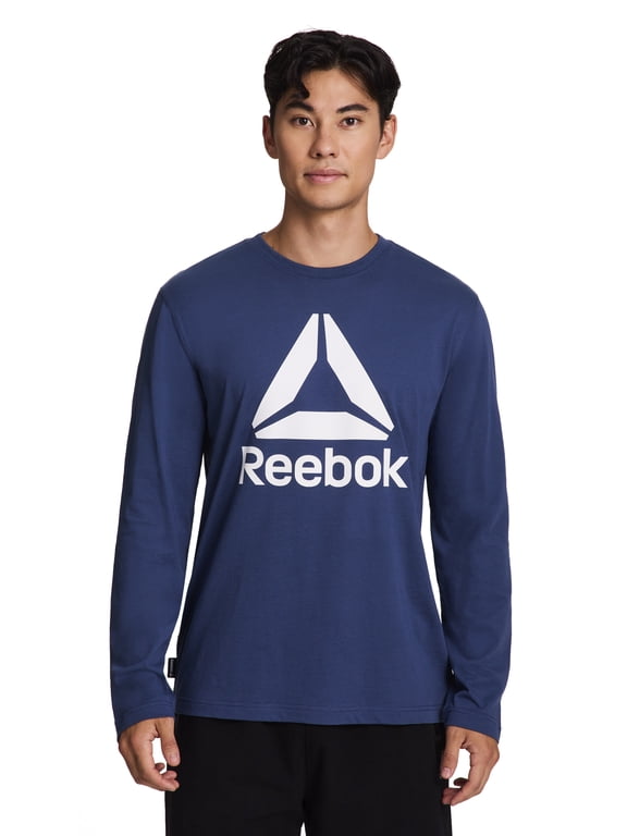 Men's and Big Men's Core Graphic Long Sleeve Top, Sizes XS-5XL