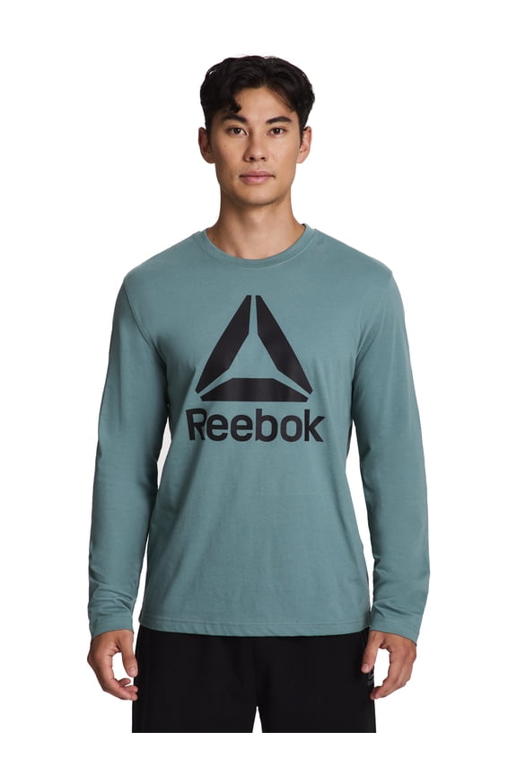Men's and Big Men's Core Graphic Long Sleeve Top, Sizes XS-5XL