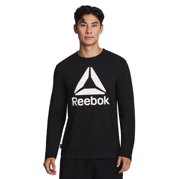 Reebok Men's and Big Men's Core Graphic Long Sleeve Top, Sizes XS-5XL