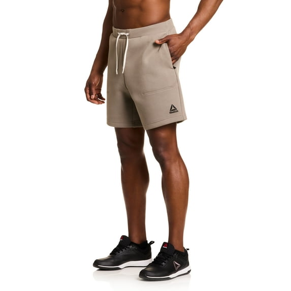 Reebok Men's and Big Men's Credentials Knit Performance Short, 7" inseam, Size S-3XL