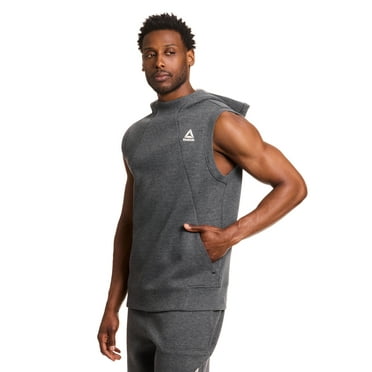 Reebok Men's and Big Men's Credentials Sleeveless Hoodie, Size S-3XL