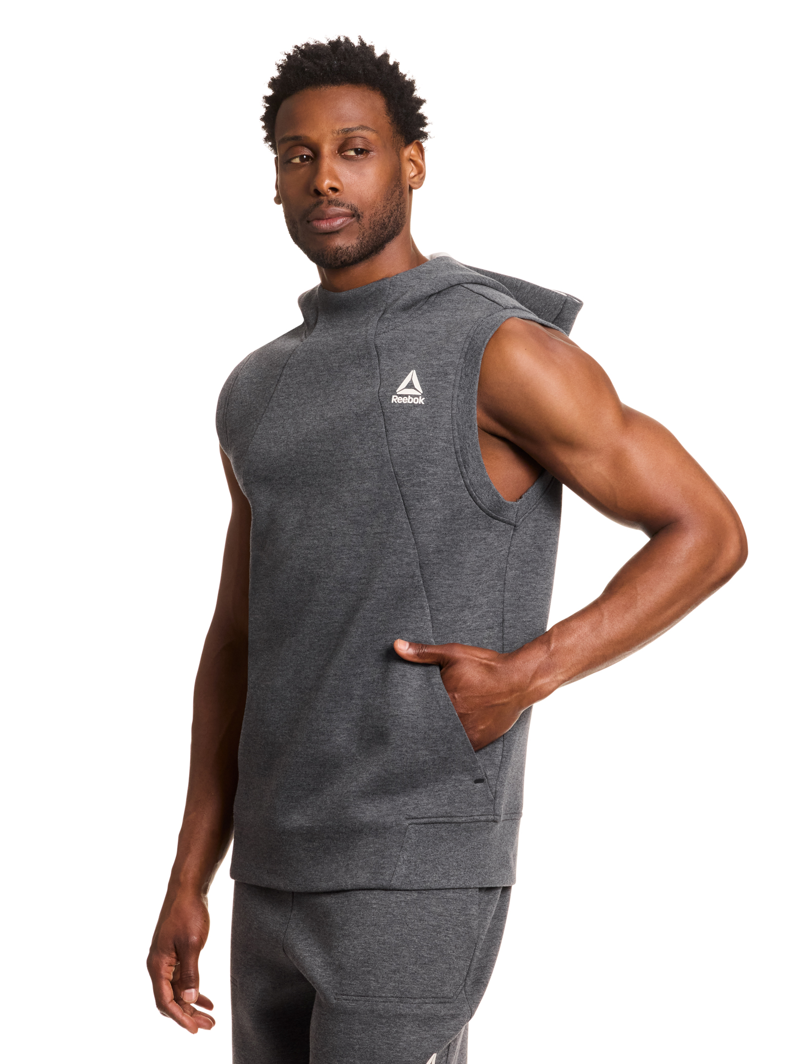 Sudadera sin Mangas con Capucha para Hombre y Tallas Grandes, Talla S-3XL