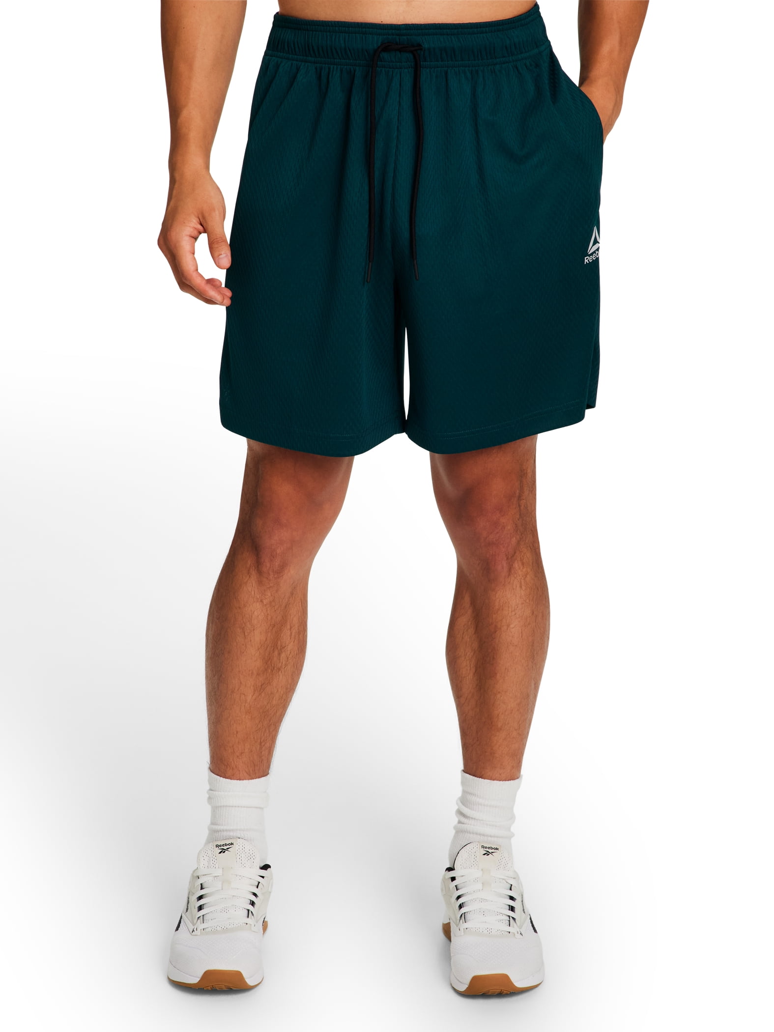 Reebok Men's & Big Men's Dash Rice Hole Mesh Gym Shorts, 7" Inseam, Sizes XS-5XL