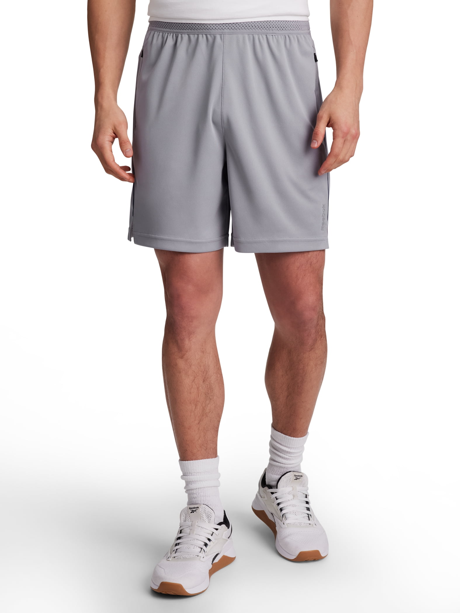 Reebok Men's and Big Men's Defender Knit Short, 7" Inseam, Sizes XS-5XL
