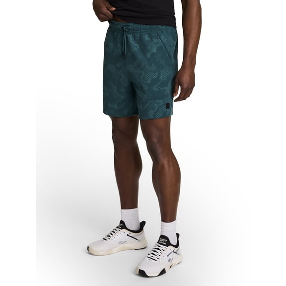 Reebok Men's and Big Men's Flow Knit Shorts 7" Inseam, Sizes S-3XL
