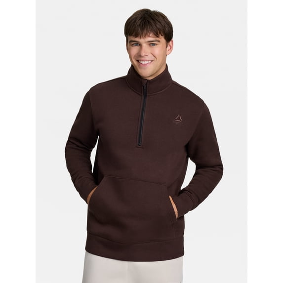 Reebok Men's and Big Men's Game Day Quarter Zip Fleece Pullover, Sizes XS-5XL