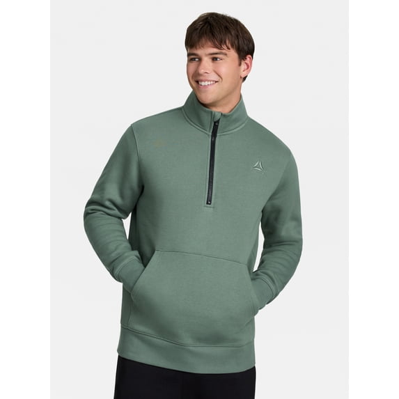 Reebok Men's and Big Men's Game Day Quarter Zip Fleece Pullover, Sizes XS-5XL