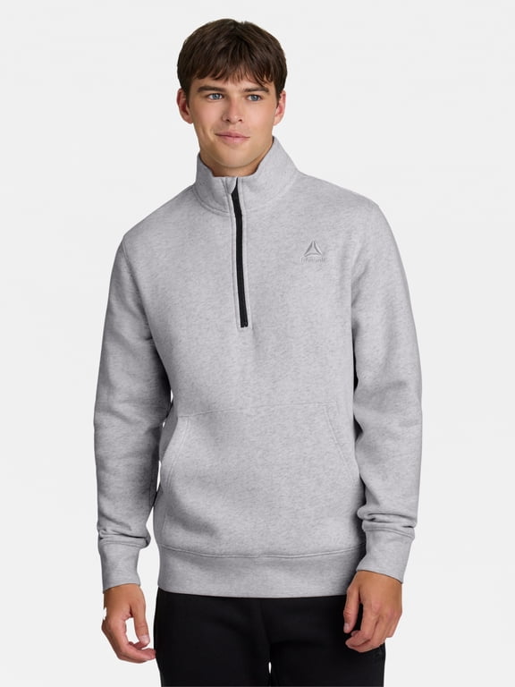 Men's and Big Men's Game Day Quarter Zip Fleece Pullover, Sizes XS-5XL