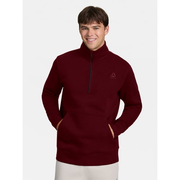 Reebok Men's and Big Men's Game Day Quarter Zip Fleece Pullover, Sizes XS-5XL