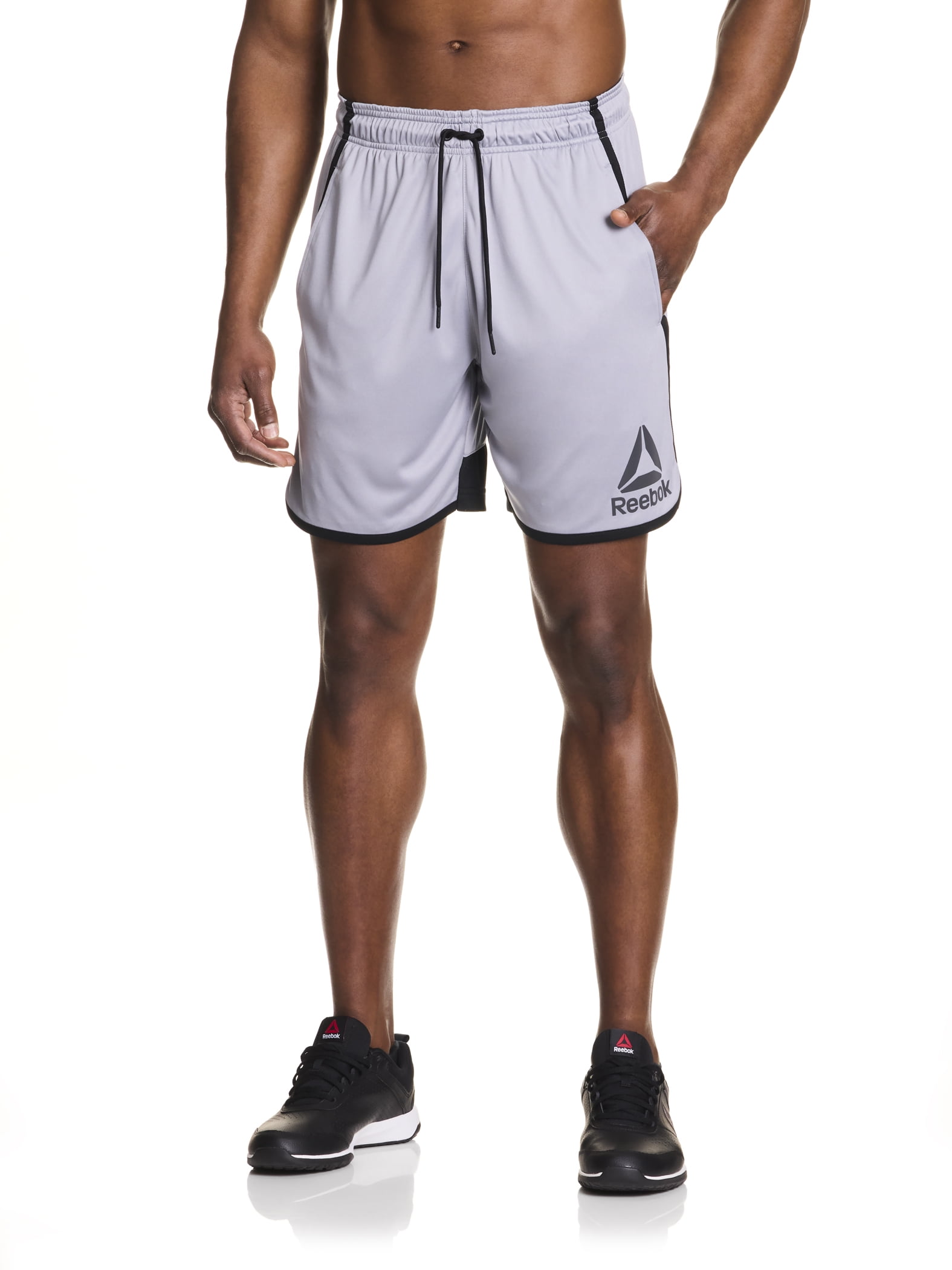 Reebok Men's and Big Men's Groundwork Performance Knit Short, 7" inseam, Size XS-3XL