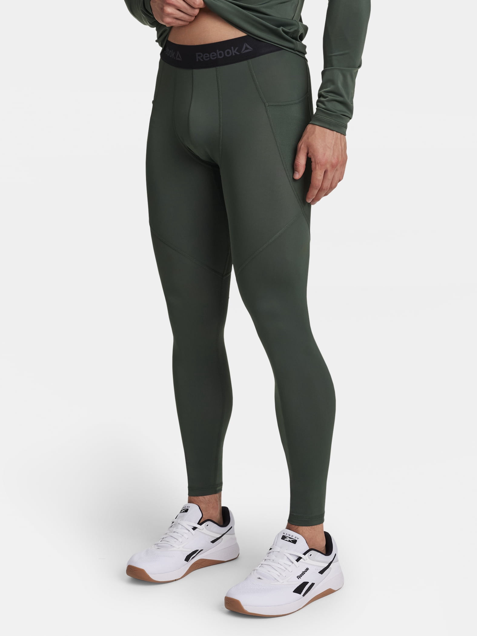 Reebok Men's and Big Men's Kinetic Compression Leggings, Sizes XS-5XL