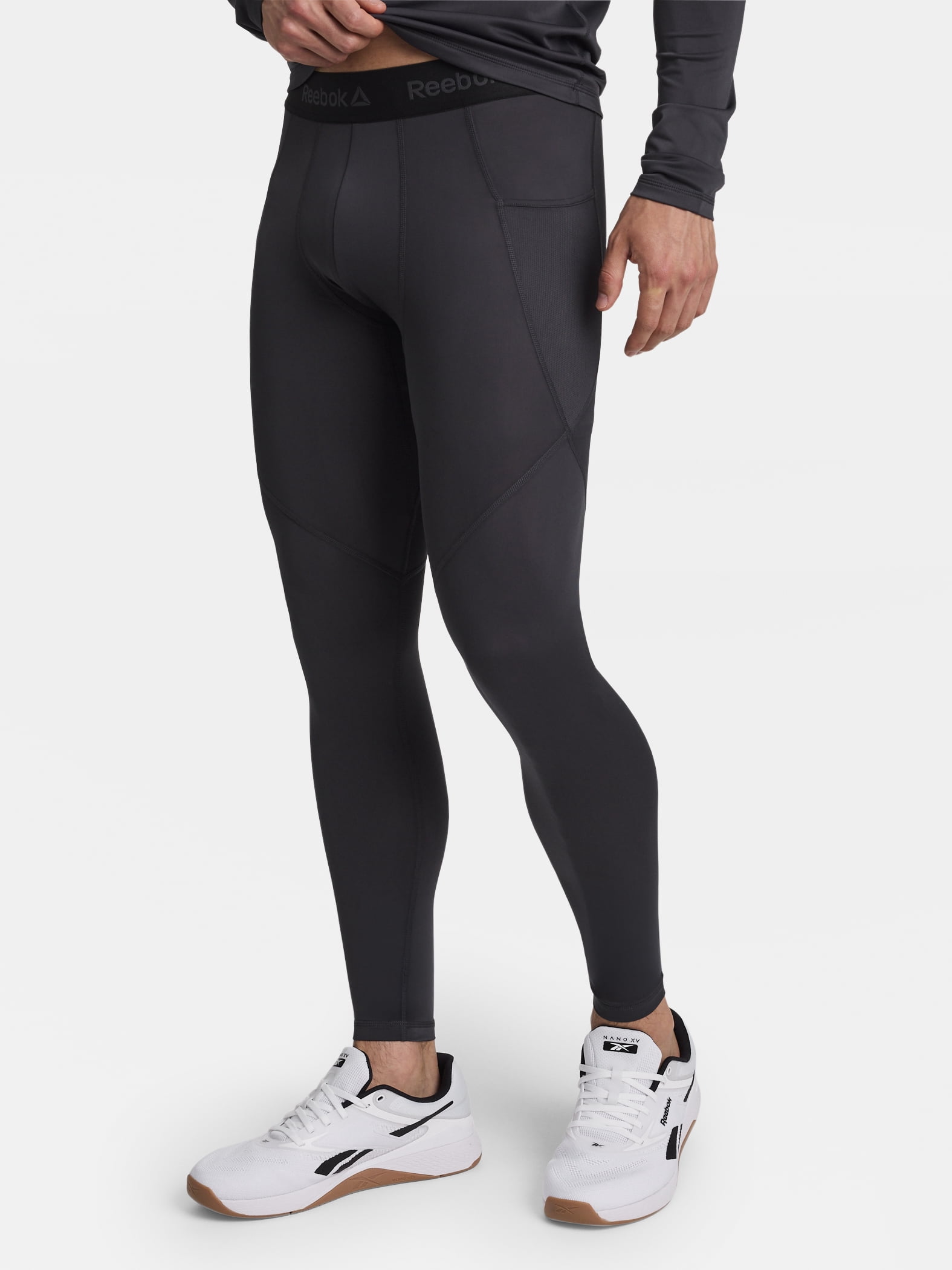 Reebok Men's and Big Men's Kinetic Compression Leggings, Sizes XS-5XL