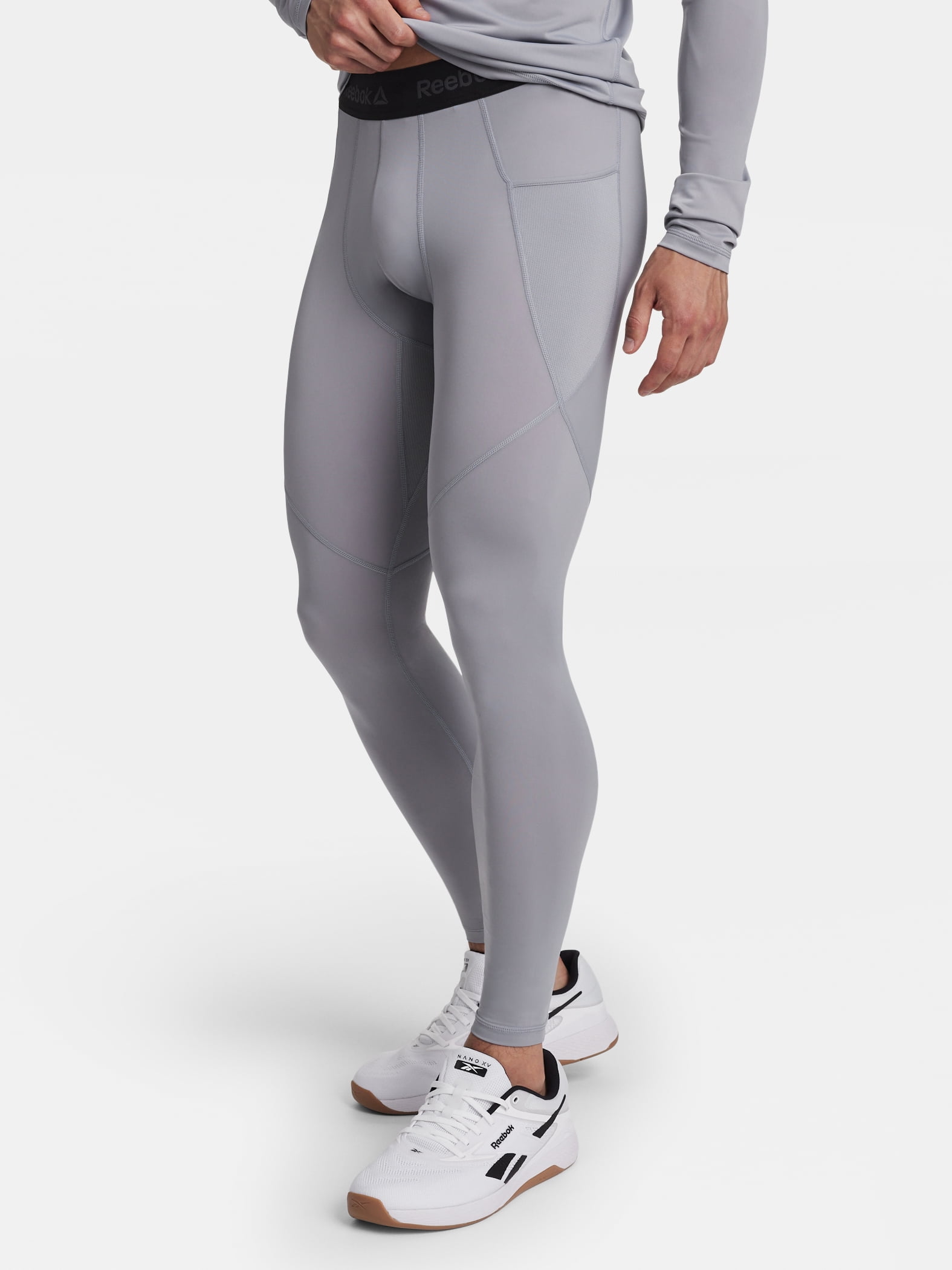 Reebok Men's and Big Men's Kinetic Compression Leggings, Sizes XS-5XL