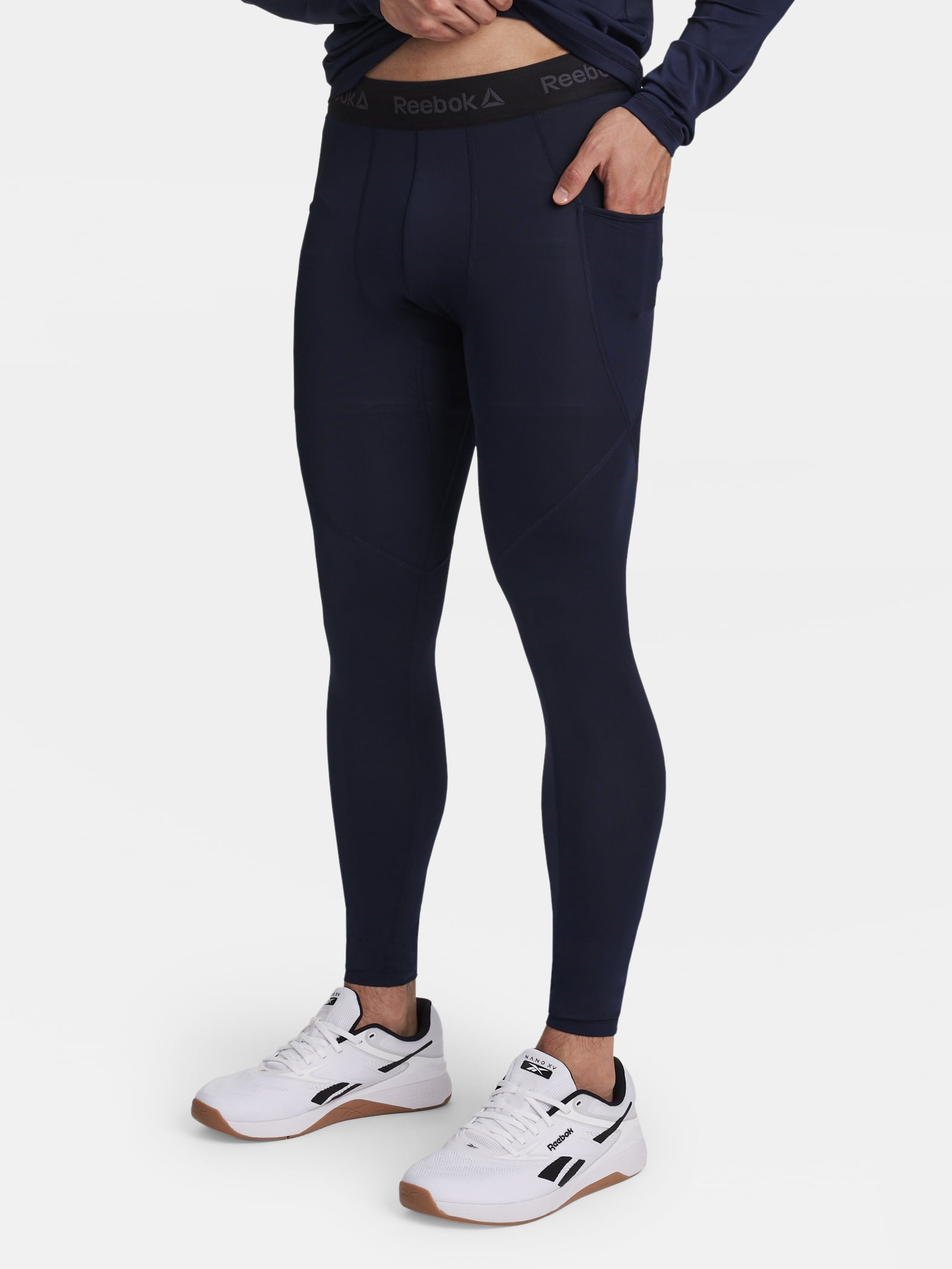 Reebok Men's and Big Men's Kinetic Compression Leggings, Sizes XS-5XL