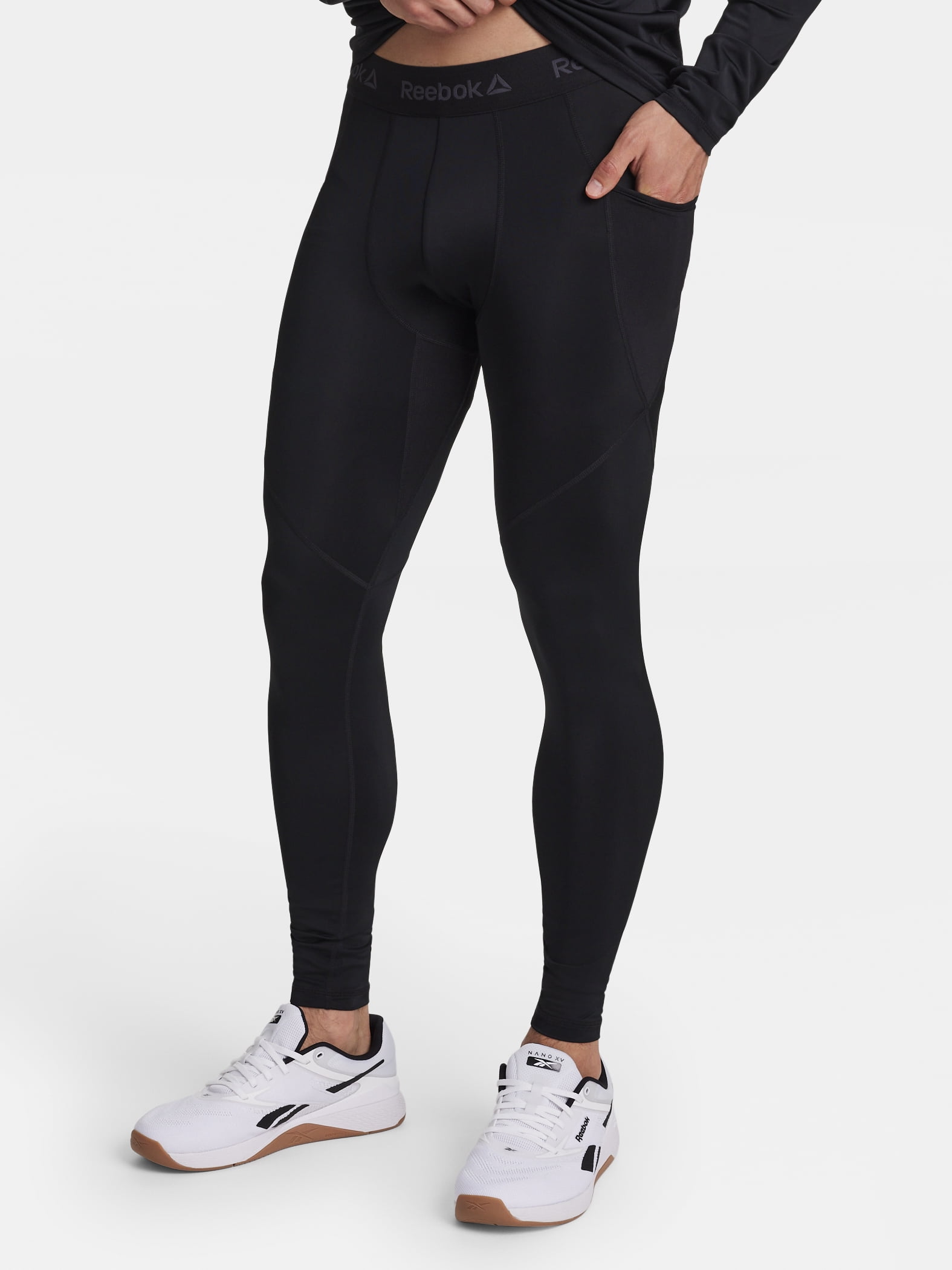 Reebok Men's and Big Men's Kinetic Compression Leggings, Sizes XS-5XL