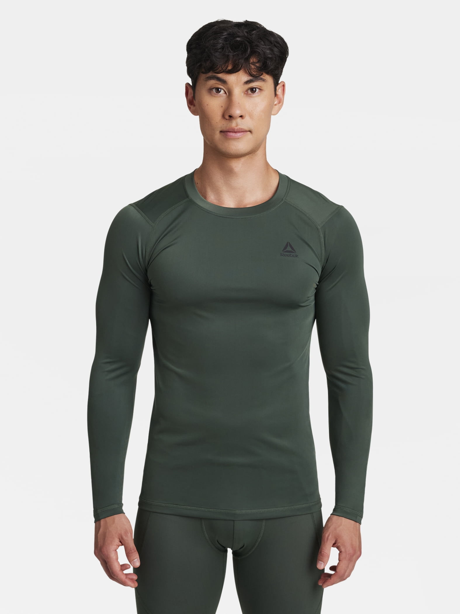 Reebok Men's and Big Men's Kinetic Compression Long Sleeve Top, Sizes XS-5XL