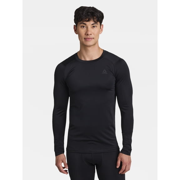 Reebok Men's and Big Men's Kinetic Compression Long Sleeve Top, Sizes XS-5XL