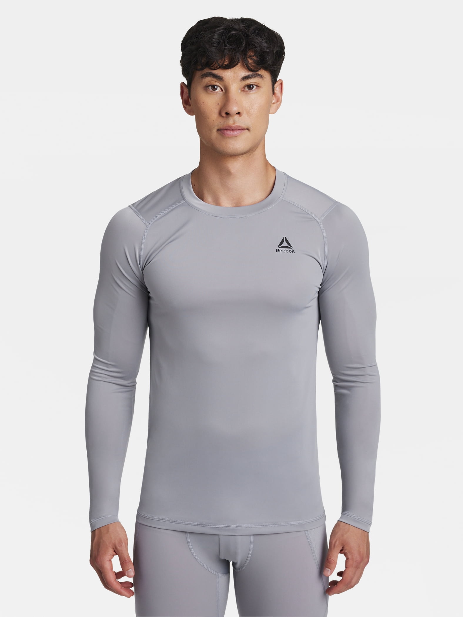 Reebok Men's and Big Men's Kinetic Compression Long Sleeve Top, Sizes XS-5XL