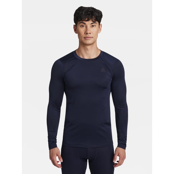 Reebok Men's and Big Men's Kinetic Compression Long Sleeve Top, Sizes XS-5XL