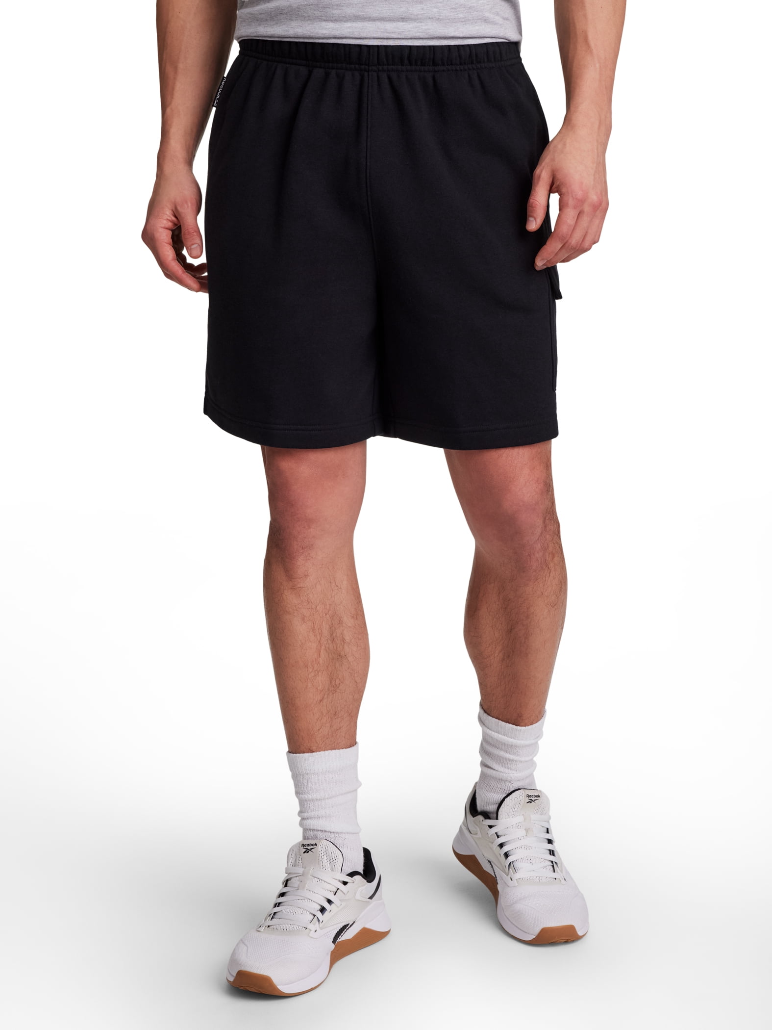 Reebok Men's and Big Men's League Knit Cargo Short, 7" inseam, Sizes XS-5XL