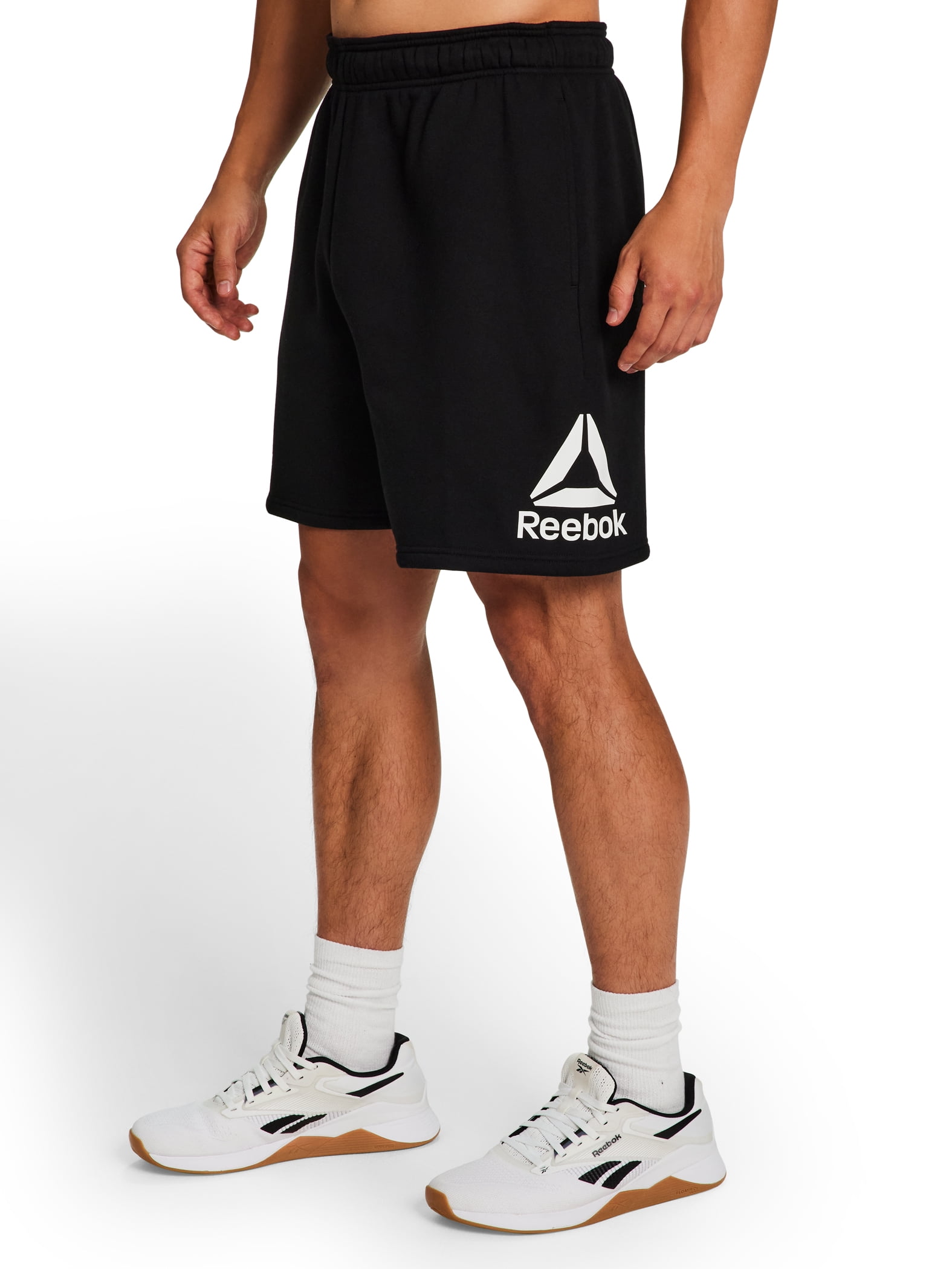 Reebok Men's and Big Men's Logo Fleece Shorts, 7" Inseam, Sizes XS-5XL