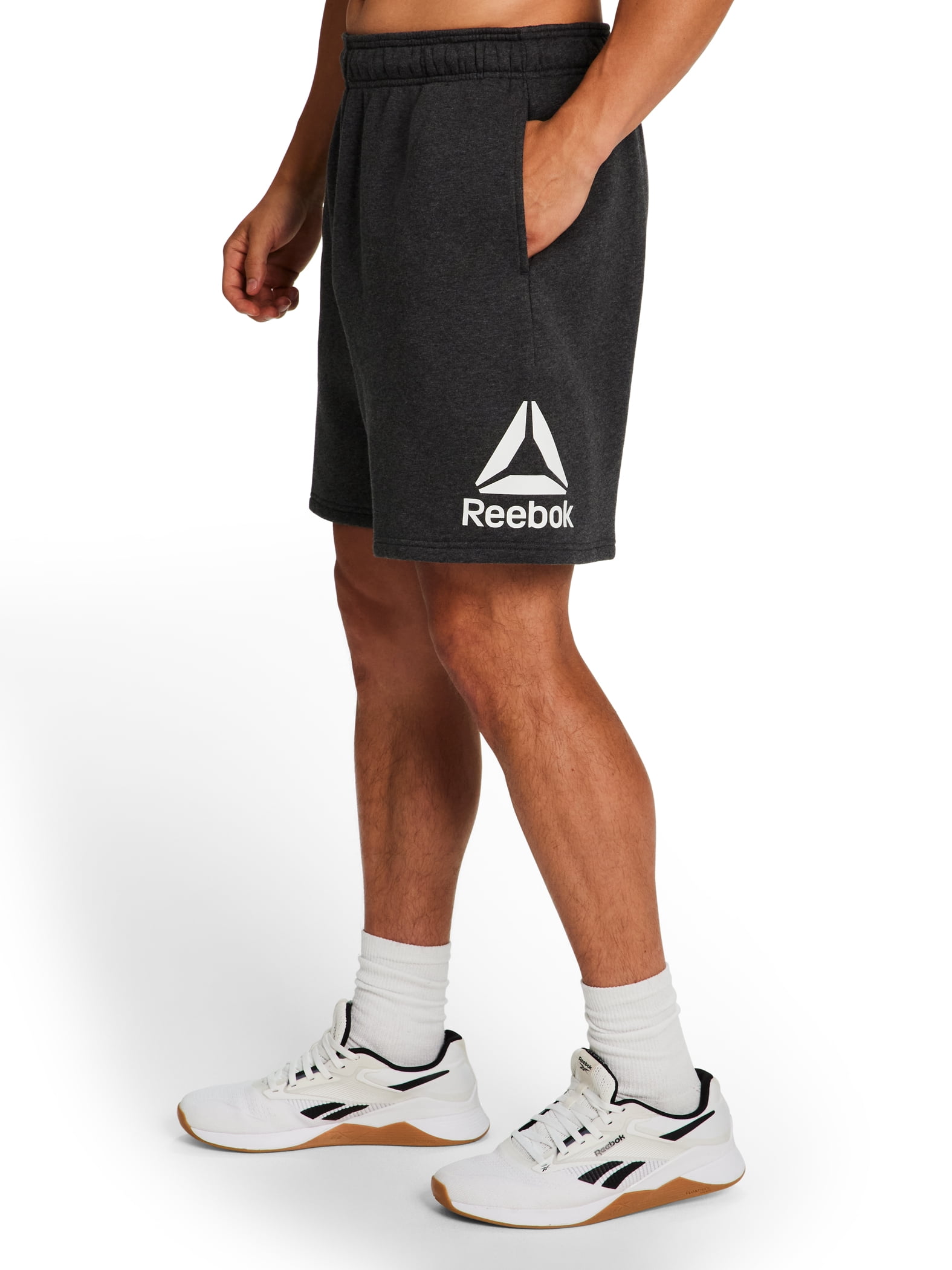 Reebok Men's and Big Men's Logo Fleece Shorts, 7" Inseam, Sizes XS-5XL