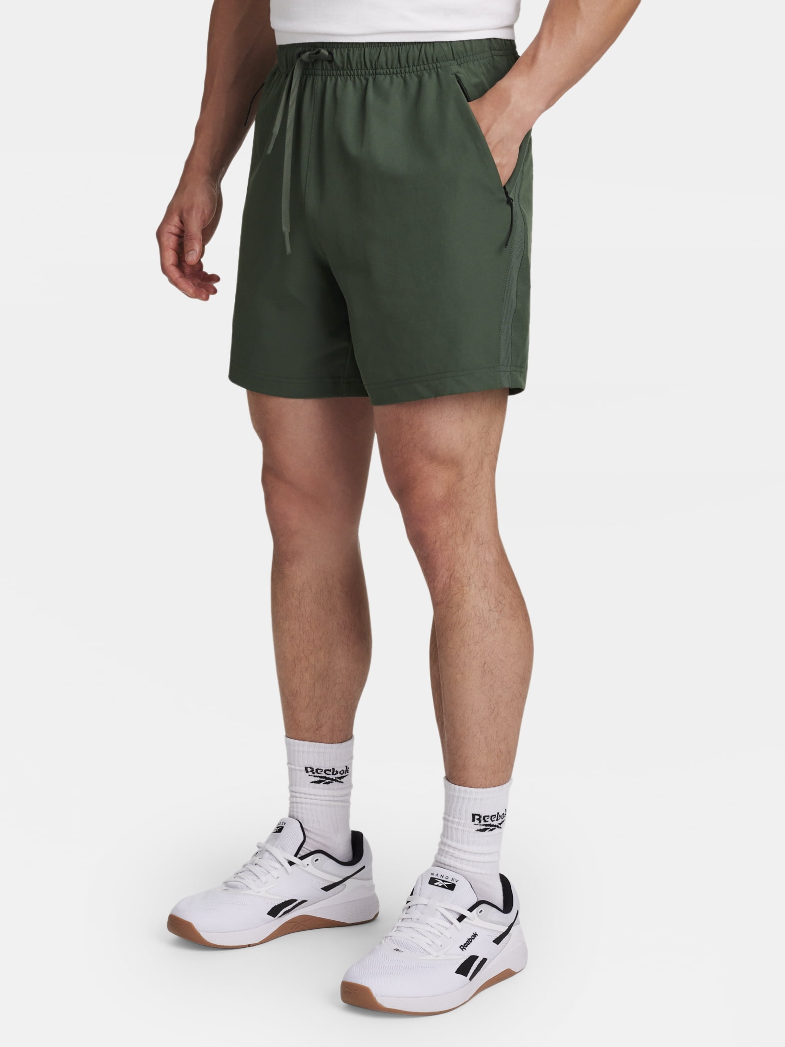 Reebok Men's and Big Men's Match Woven Short, 6" Inseam, Sizes XS-5XL