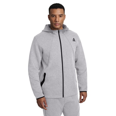 Reebok Men's and Big Men's Momentum Fleece Full Zip Hoodie, Sizes XS-5XL