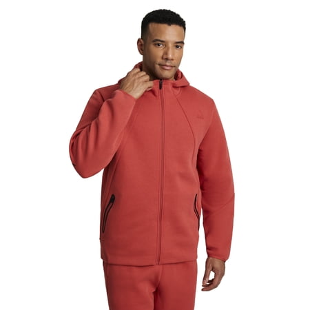Reebok Men's and Big Men's Momentum Fleece Full Zip Hoodie, Sizes XS-5XL