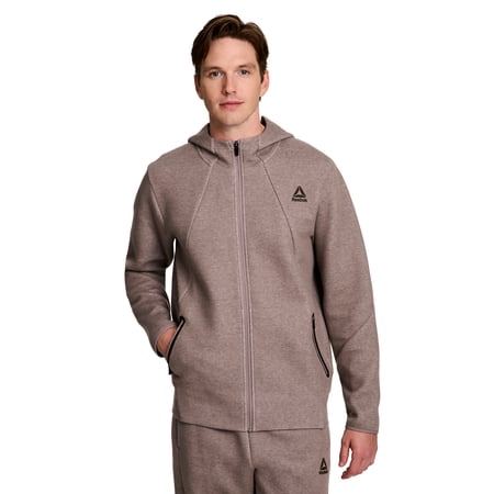Reebok Men's and Big Men's Momentum Fleece Full Zip Hoodie, Sizes XS-5XL