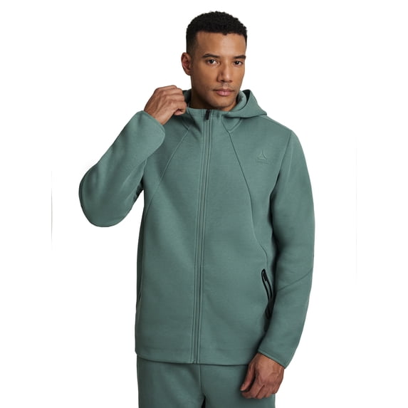 Reebok Men's and Big Men's Momentum Fleece Full Zip Hoodie, Sizes XS-5XL