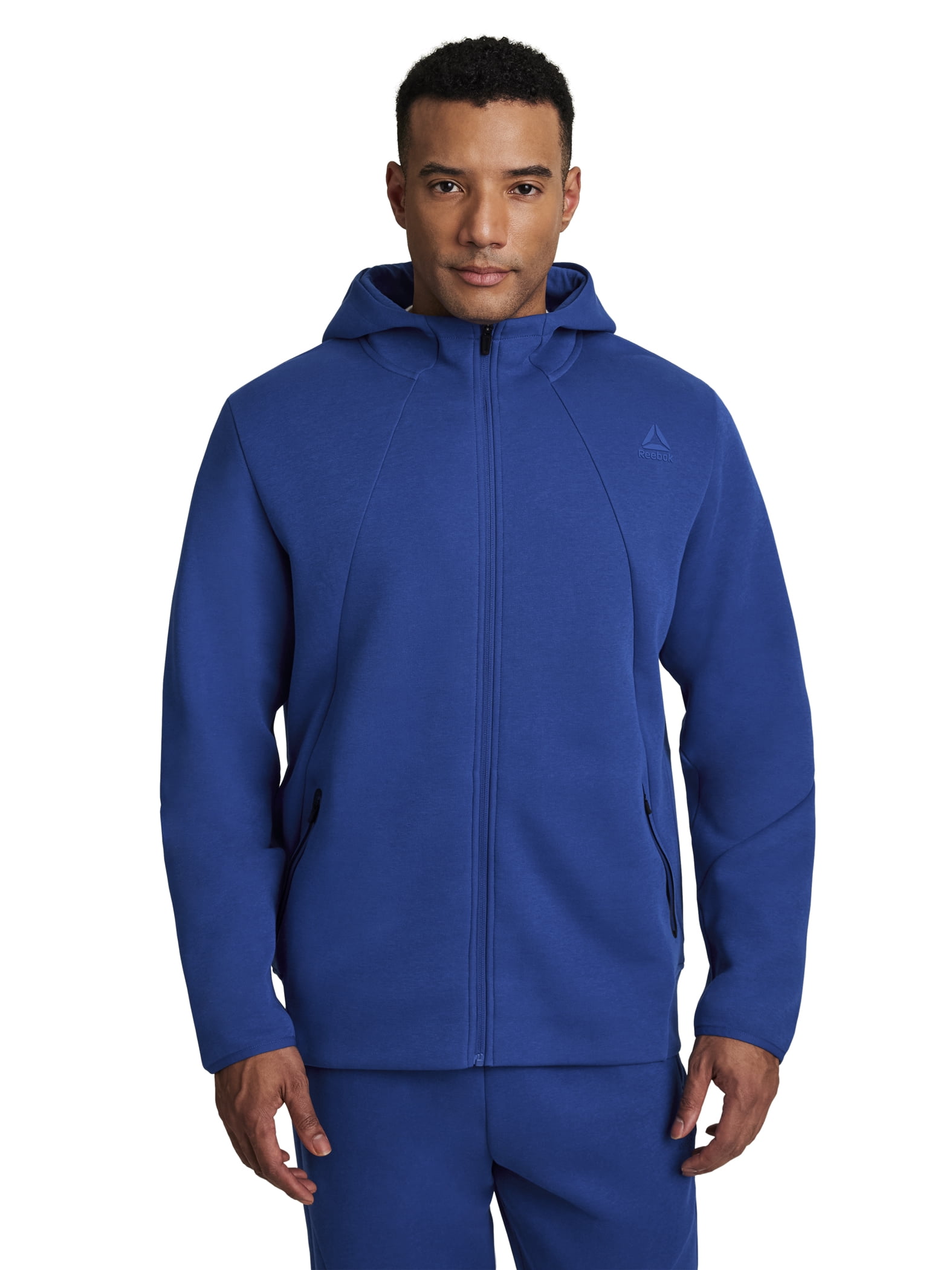 Reebok Men's and Big Men's Momentum Fleece Full Zip Hoodie, Sizes XS-5XL