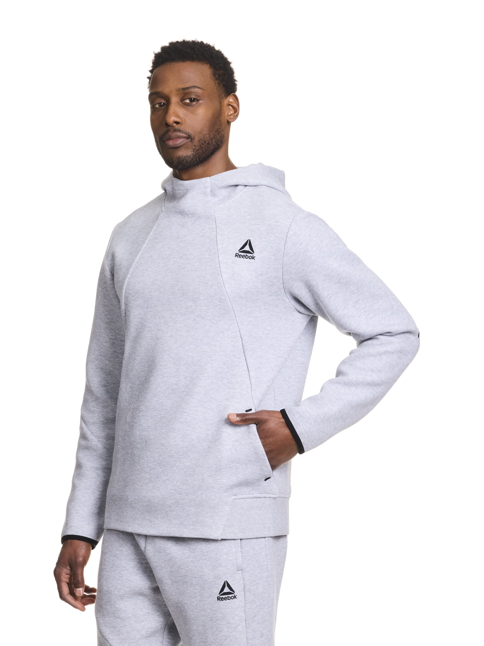 Reebok Men's and Big Men's Momentum Fleece Hoodie, Size XS-5XL