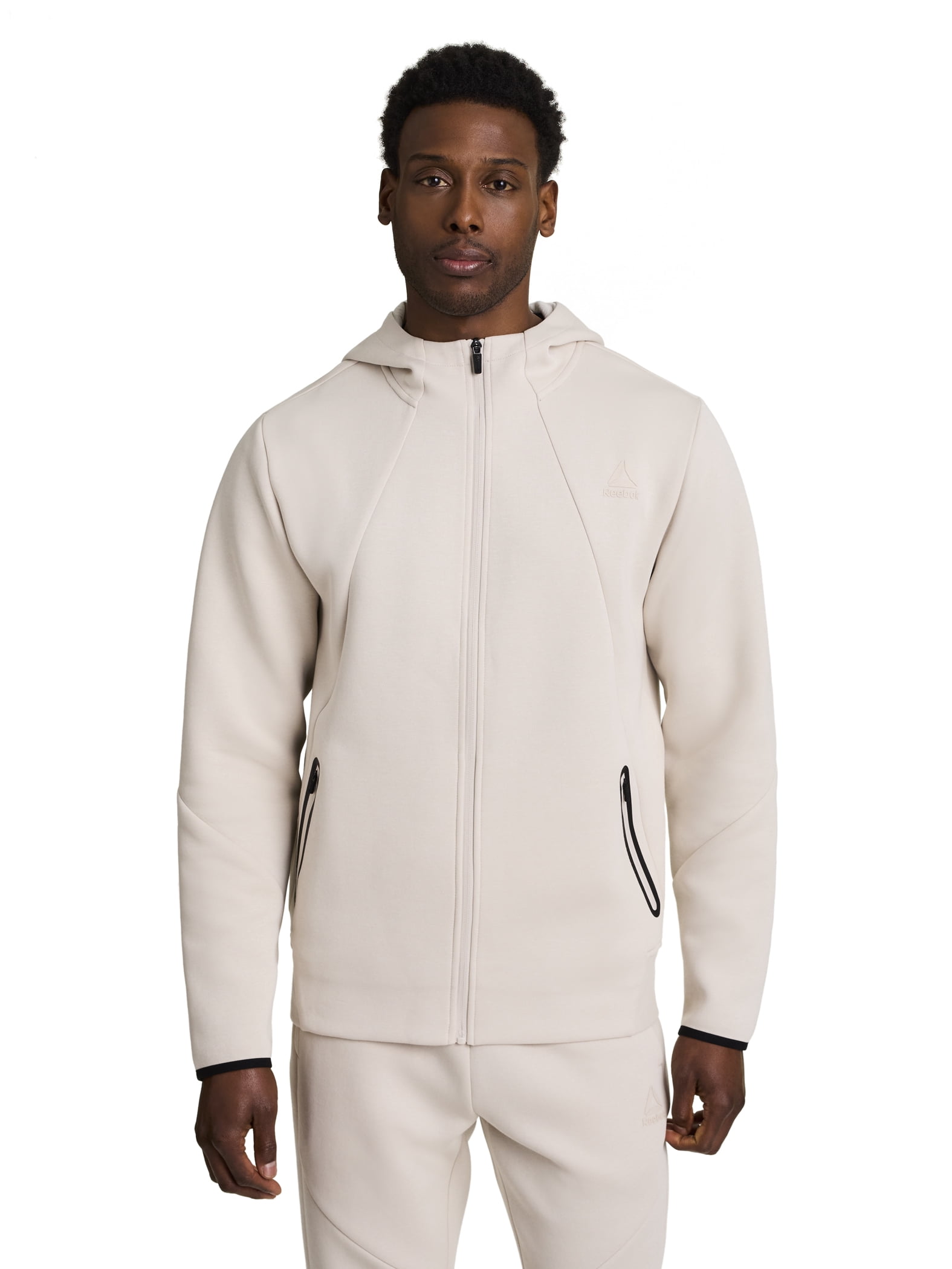 Reebok Men's and Big Men's Momentum Fleece Full Zip Hoodie, Sizes XS-5XL