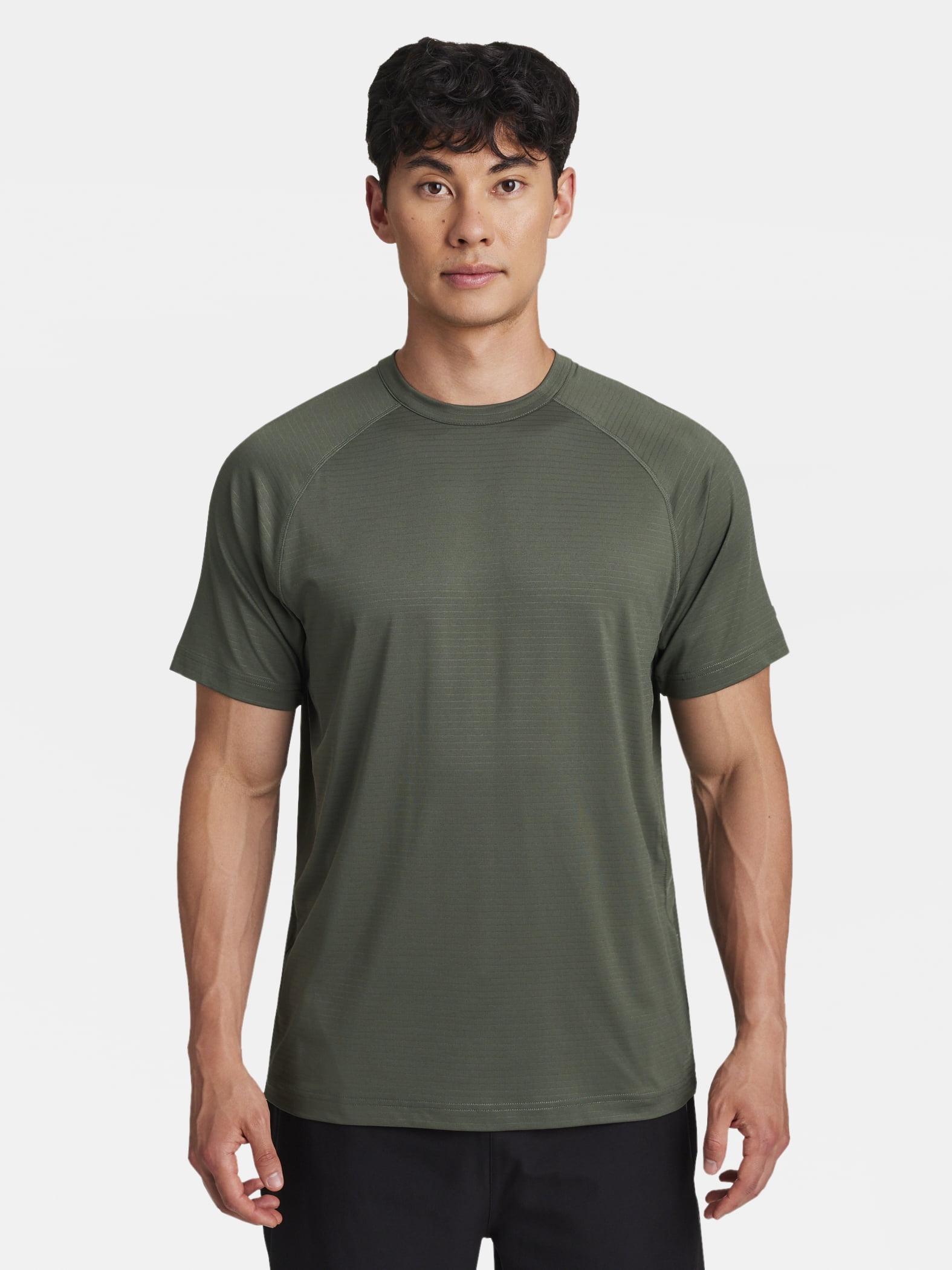 Reebok Men's and Big Men's Motive Performance Tonal Stripe Workout Shirt, Sizes XS-5XL
