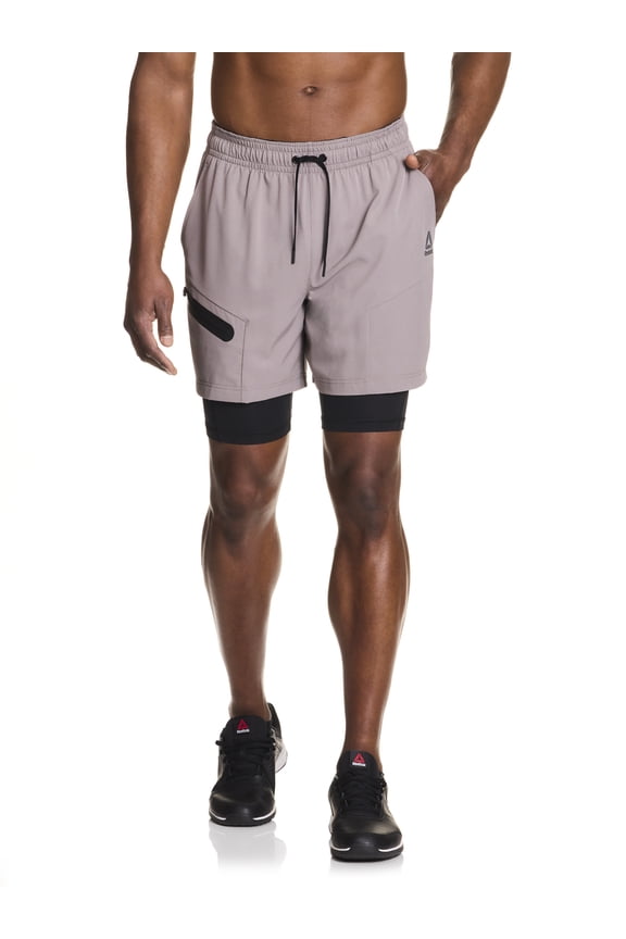 Men's and Big Men's Power Up 2-in-1 Woven Shorts (6" Inner, 9" Outer Inseam), Sizes XS-3XL