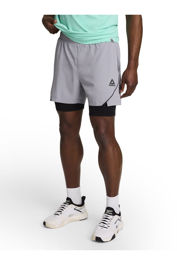 Men's and Big Men's Strength 2-IN-1 Woven Short 6" Inseam, Sizes S-3XL