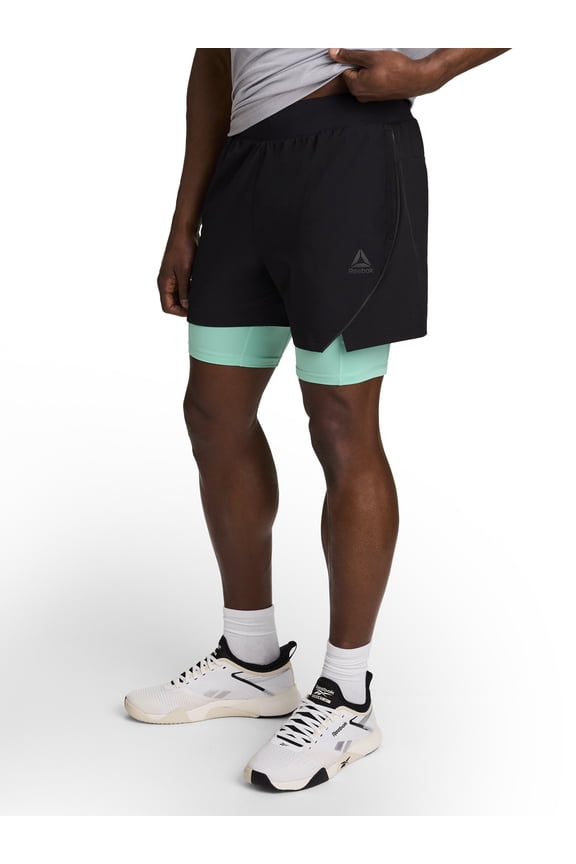 Men's and Big Men's Strength 2-IN-1 Woven Short 6" Inseam, Sizes S-3XL