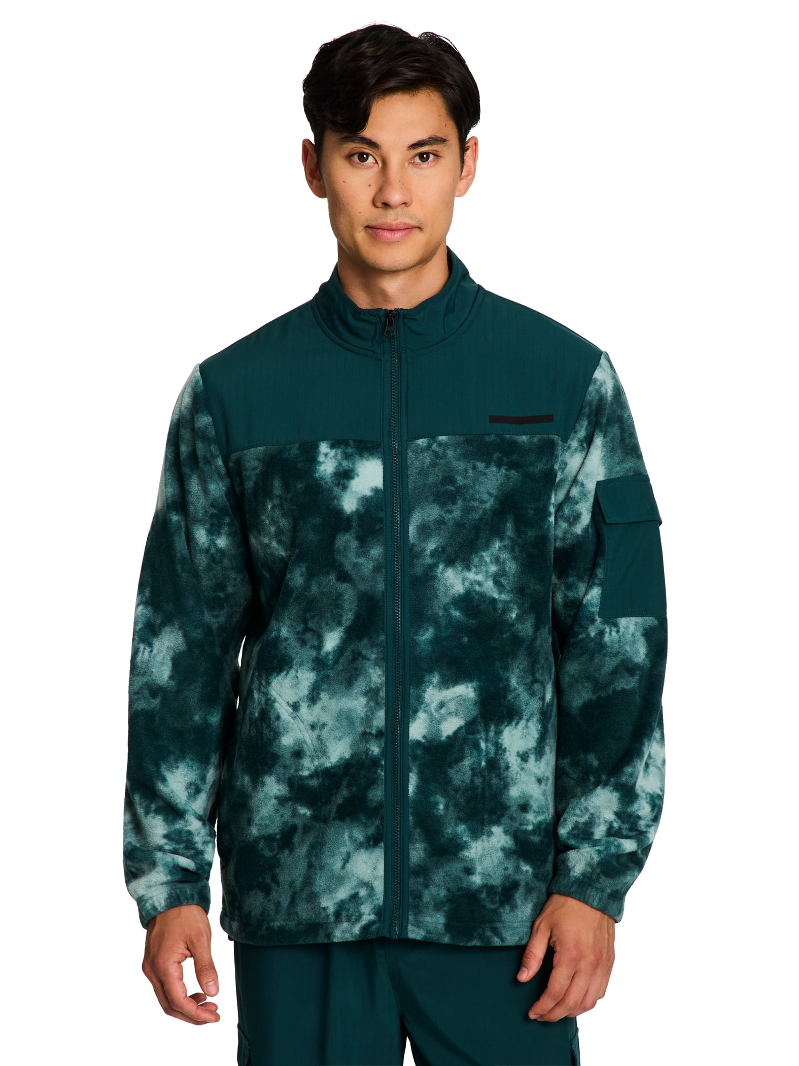 レッグウェア mm Reebok Men's and Big Men's Summit Full Zip Knit Jacket, Sizes XS