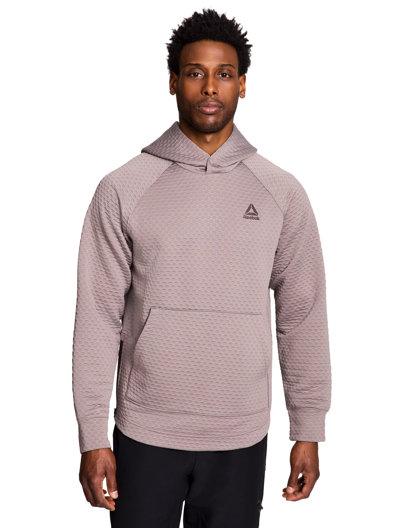 Reebok Men's and Big Men's Surge Textured Knit Pullover Hoodie Sweatshirt, Sizes S-3XL
